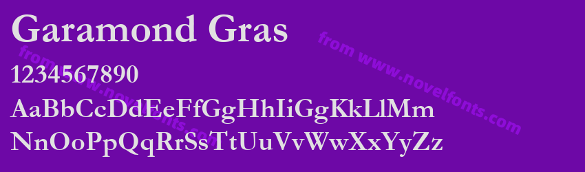 Garamond GrasPreview Garamond GrasPreview