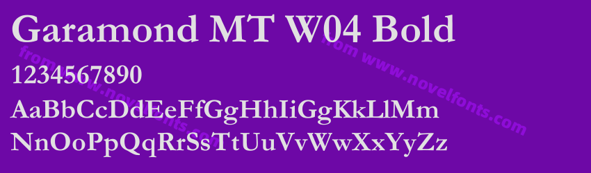 Garamond MT W04 BoldPreview Garamond MT W04 BoldPreview
