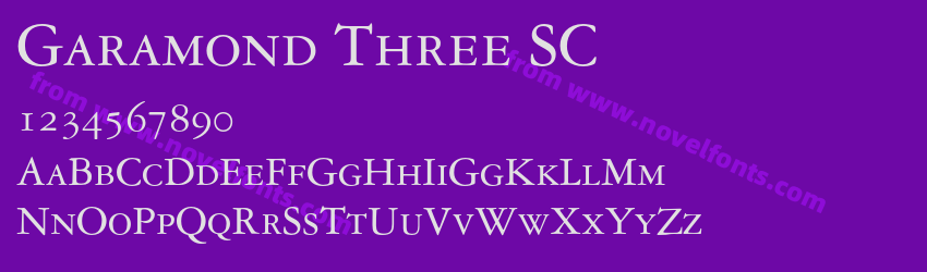 Garamond Three SCPreview Garamond Three SCPreview
