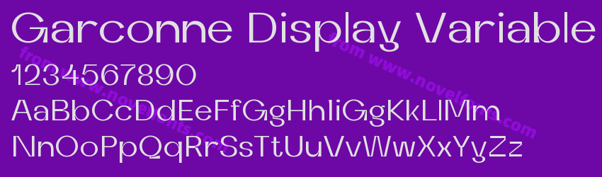 Garconne Display VariablePreview Garconne Display VariablePreview