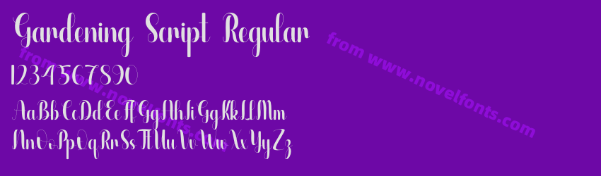 Gardening Script RegularPreview