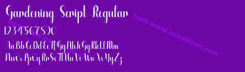 Gardening Script RegularPreview Gardening Script RegularPreview