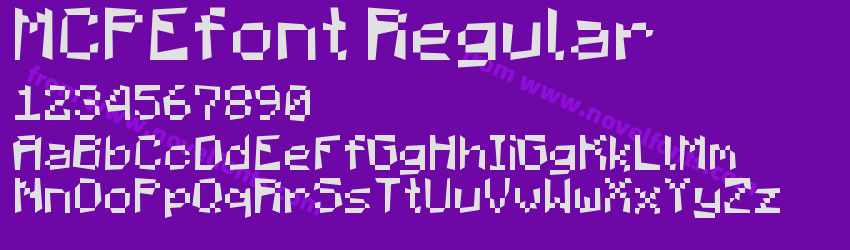 MCPEfont RegularPreview