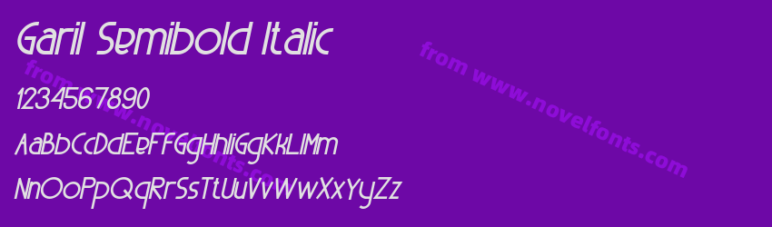 Garil Semibold ItalicPreview Garil Semibold ItalicPreview