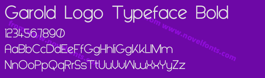 Garold Logo Typeface BoldPreview Garold Logo Typeface BoldPreview