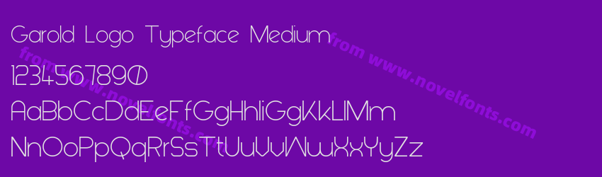 Garold Logo Typeface MediumPreview Garold Logo Typeface MediumPreview