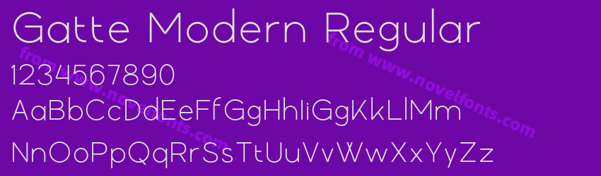 Gatte Modern RegularPreview Gatte Modern RegularPreview