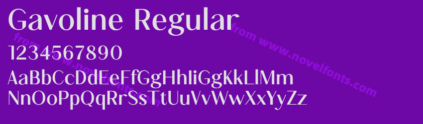 Gavoline RegularPreview Gavoline RegularPreview