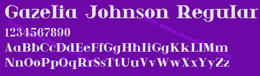 Gazelia Johnson RegularPreview Gazelia Johnson RegularPreview