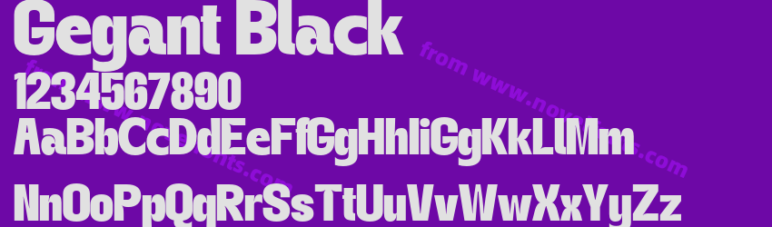 Gegant BlackPreview Gegant BlackPreview
