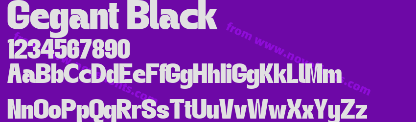 Gegant BlackPreview Gegant BlackPreview