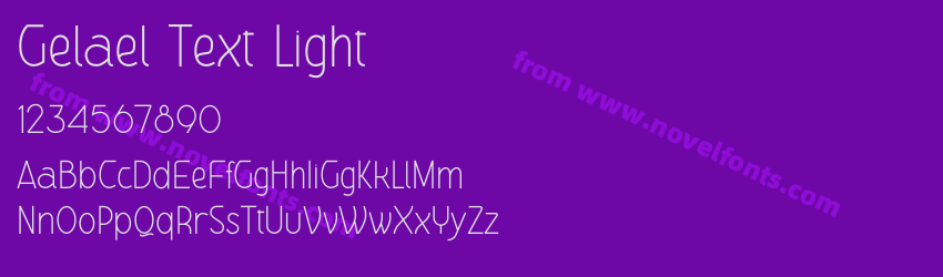 Gelael Text LightPreview