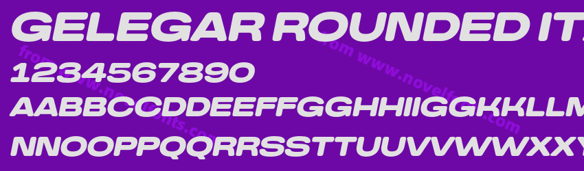 Gelegar Rounded ItalicPreview Gelegar Rounded ItalicPreview