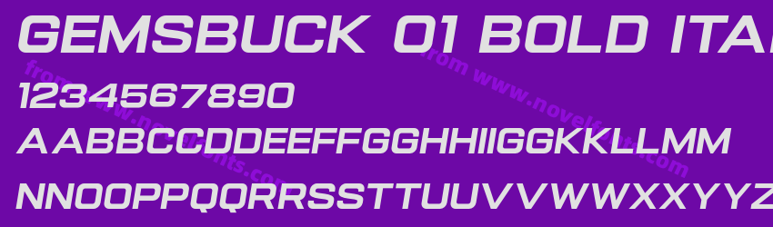 Gemsbuck 01 Bold ItalicPreview Gemsbuck 01 Bold ItalicPreview