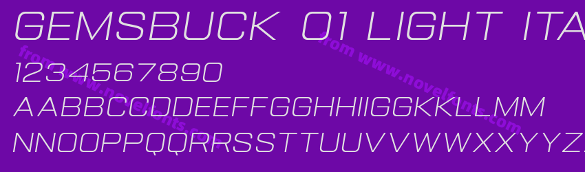 Gemsbuck 01 Light ItalicPreview