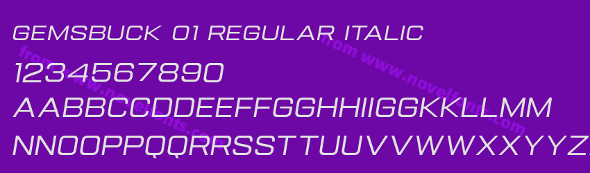 Gemsbuck 01 Regular ItalicPreview Gemsbuck 01 Regular ItalicPreview