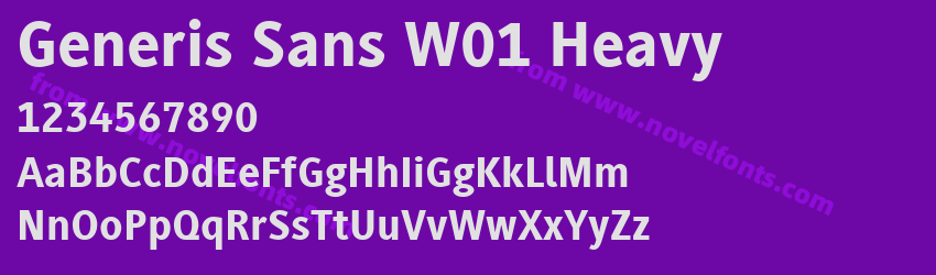 Generis Sans W01 HeavyPreview