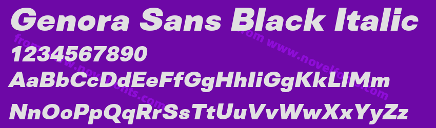 Genora Sans Black ItalicPreview Genora Sans Black ItalicPreview