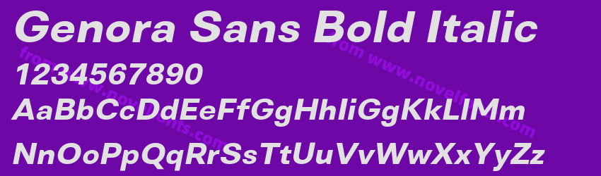 Genora Sans Bold ItalicPreview Genora Sans Bold ItalicPreview