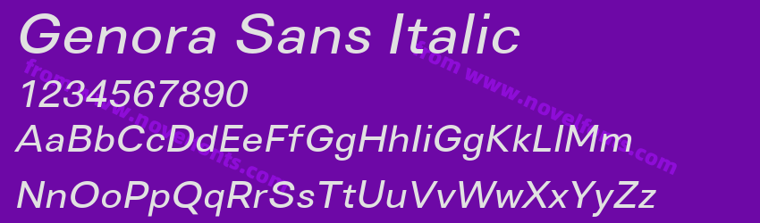 Genora Sans ItalicPreview Genora Sans ItalicPreview