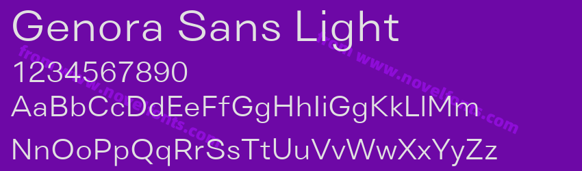 Genora Sans LightPreview Genora Sans LightPreview