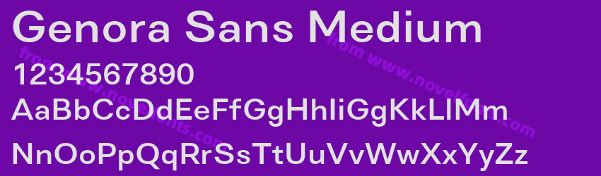 Genora Sans MediumPreview