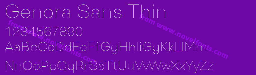 Genora Sans ThinPreview Genora Sans ThinPreview
