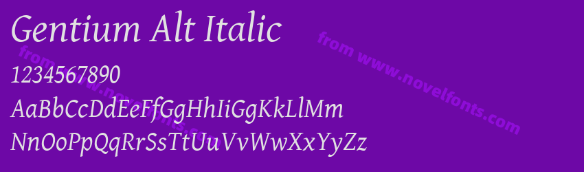 Gentium Alt ItalicPreview