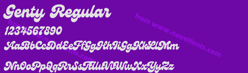 Genty RegularPreview Genty RegularPreview
