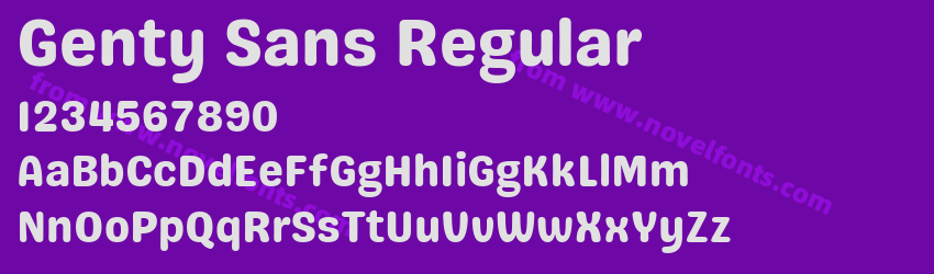 Genty Sans RegularPreview Genty Sans RegularPreview