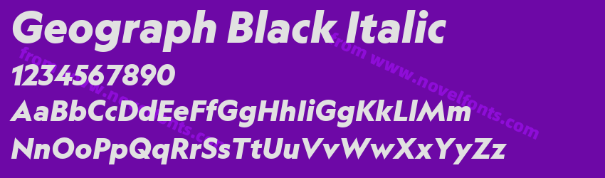 Geograph Black ItalicPreview Geograph Black ItalicPreview