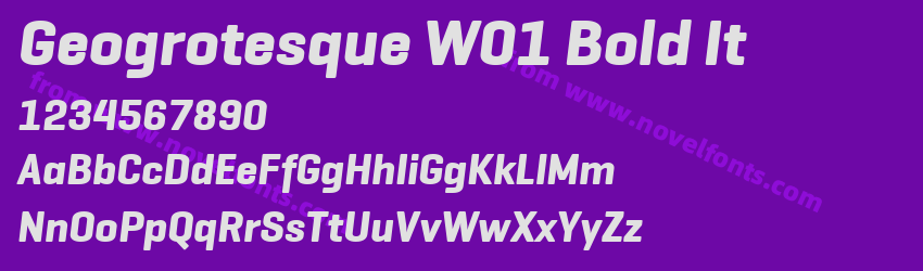 Geogrotesque W01 Bold ItPreview Geogrotesque W01 Bold ItPreview
