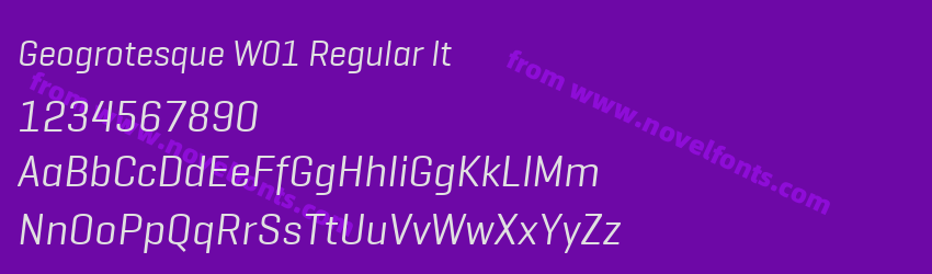Geogrotesque W01 Regular ItPreview Geogrotesque W01 Regular ItPreview