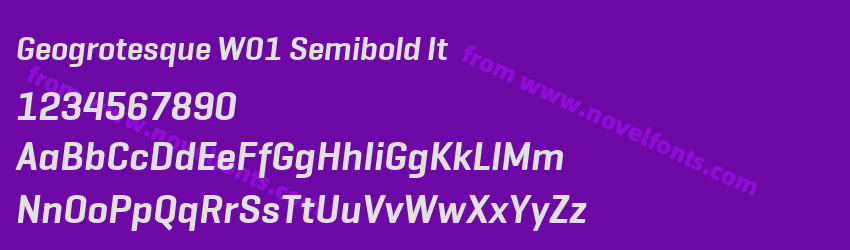 Geogrotesque W01 Semibold ItPreview Geogrotesque W01 Semibold ItPreview