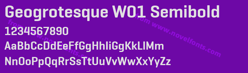 Geogrotesque W01 SemiboldPreview Geogrotesque W01 SemiboldPreview
