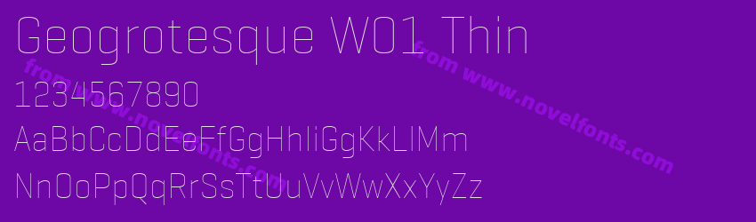 Geogrotesque W01 ThinPreview Geogrotesque W01 ThinPreview