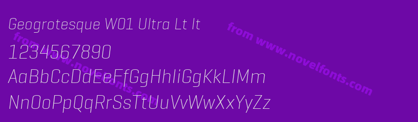 Geogrotesque W01 Ultra Lt ItPreview Geogrotesque W01 Ultra Lt ItPreview