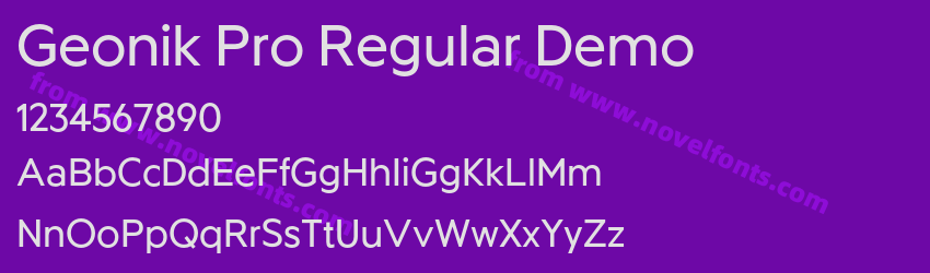 Geonik Pro Regular DemoPreview Geonik Pro Regular DemoPreview