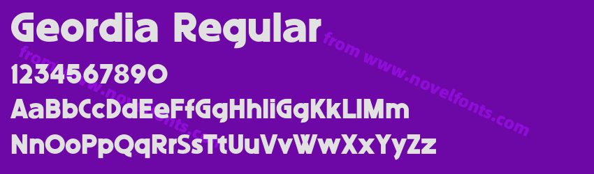 Geordia RegularPreview Geordia RegularPreview