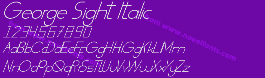 George Sight ItalicPreview