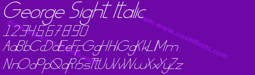 George Sight ItalicPreview George Sight ItalicPreview