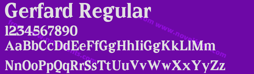 Gerfard RegularPreview Gerfard RegularPreview