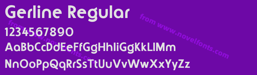 Gerline RegularPreview Gerline RegularPreview