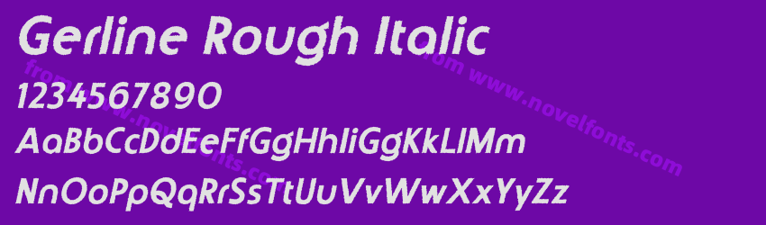 Gerline Rough ItalicPreview Gerline Rough ItalicPreview