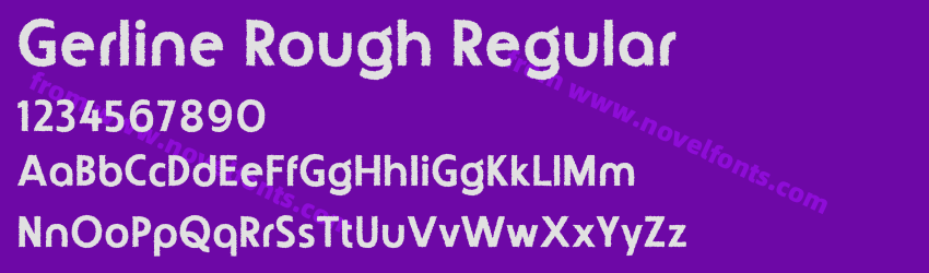 Gerline Rough RegularPreview Gerline Rough RegularPreview