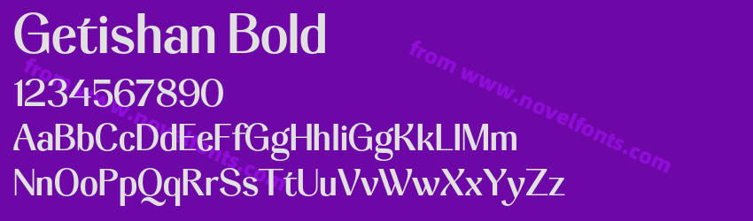 Getishan BoldPreview Getishan BoldPreview