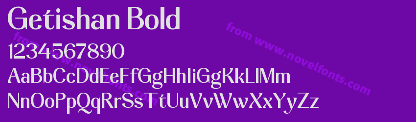 Getishan BoldPreview Getishan BoldPreview