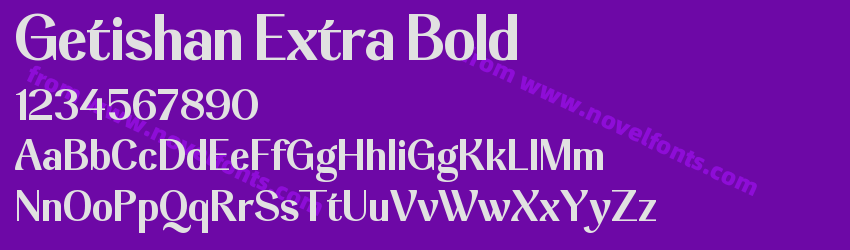 Getishan Extra BoldPreview Getishan Extra BoldPreview