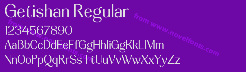 Getishan RegularPreview Getishan RegularPreview