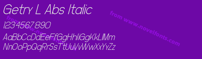 Getry L Abs ItalicPreview